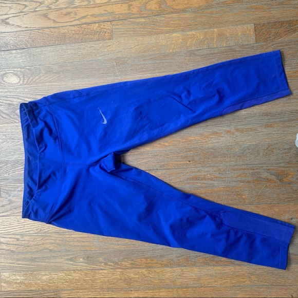 Royal blue Nike leggings with mesh - Picture 3 of 6
